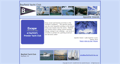Desktop Screenshot of bayfieldyachtclub.org
